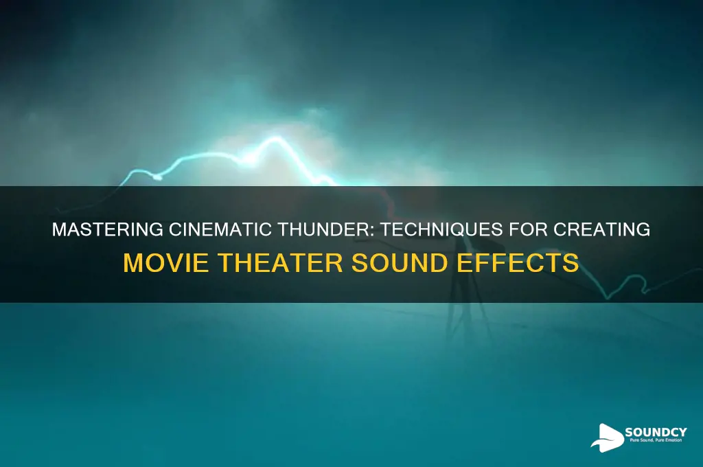 how to make the thundering sound in movie theaters