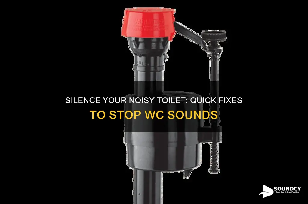 how to make the wc to stop making sounds
