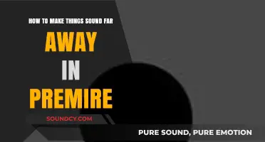 Create Distance in Audio: Premiere Pro Techniques for Faraway Sound Effects