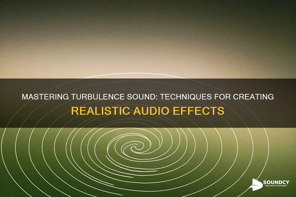 how to make turbulence sound