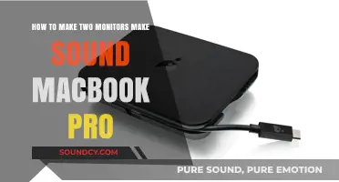 MacBook Pro Dual Monitor Setup: Enable Audio Output for Both Screens