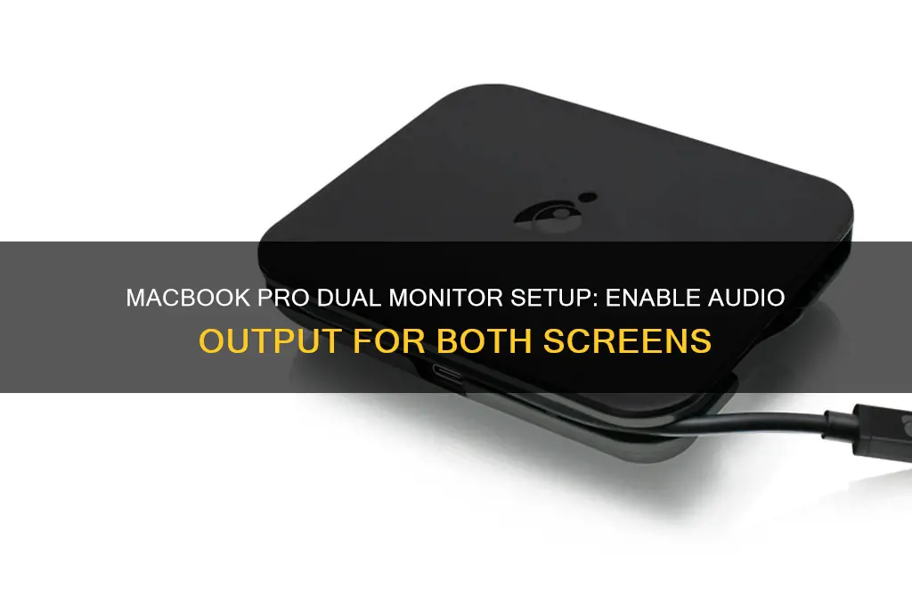 how to make two monitors make sound macbook pro
