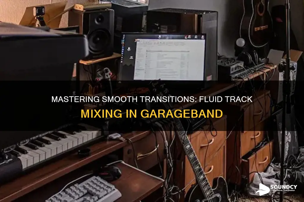 how to make two tracks sound fluid in garageband