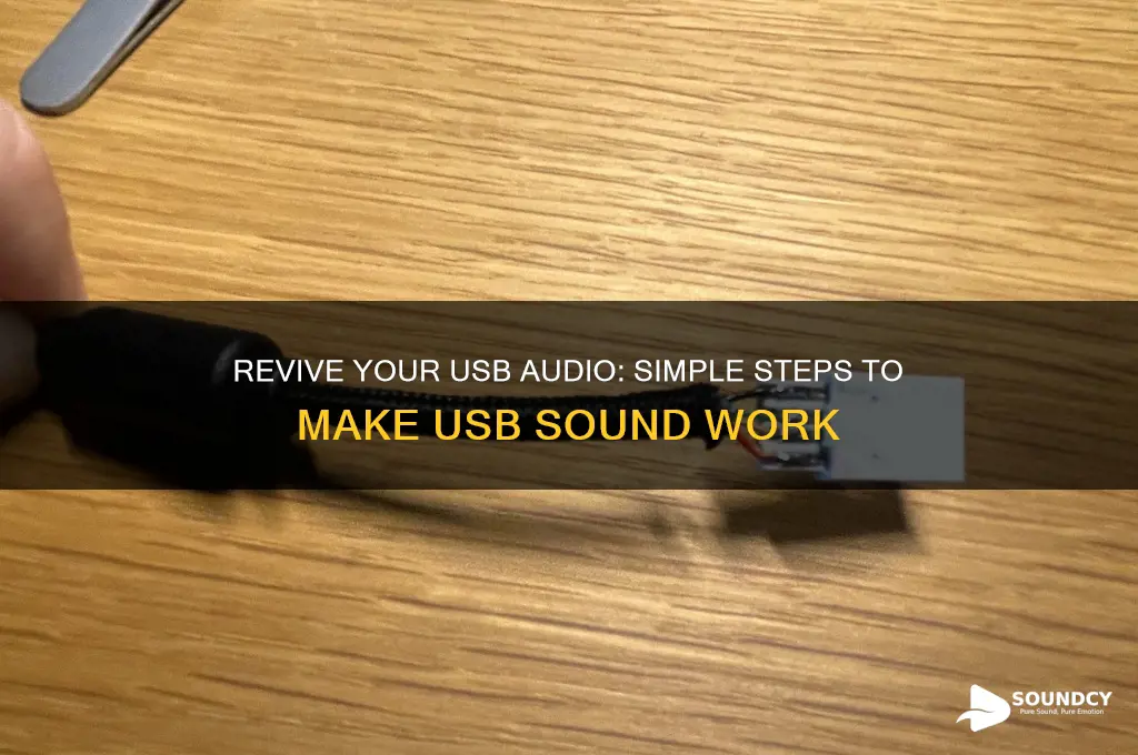 how to make usb sound