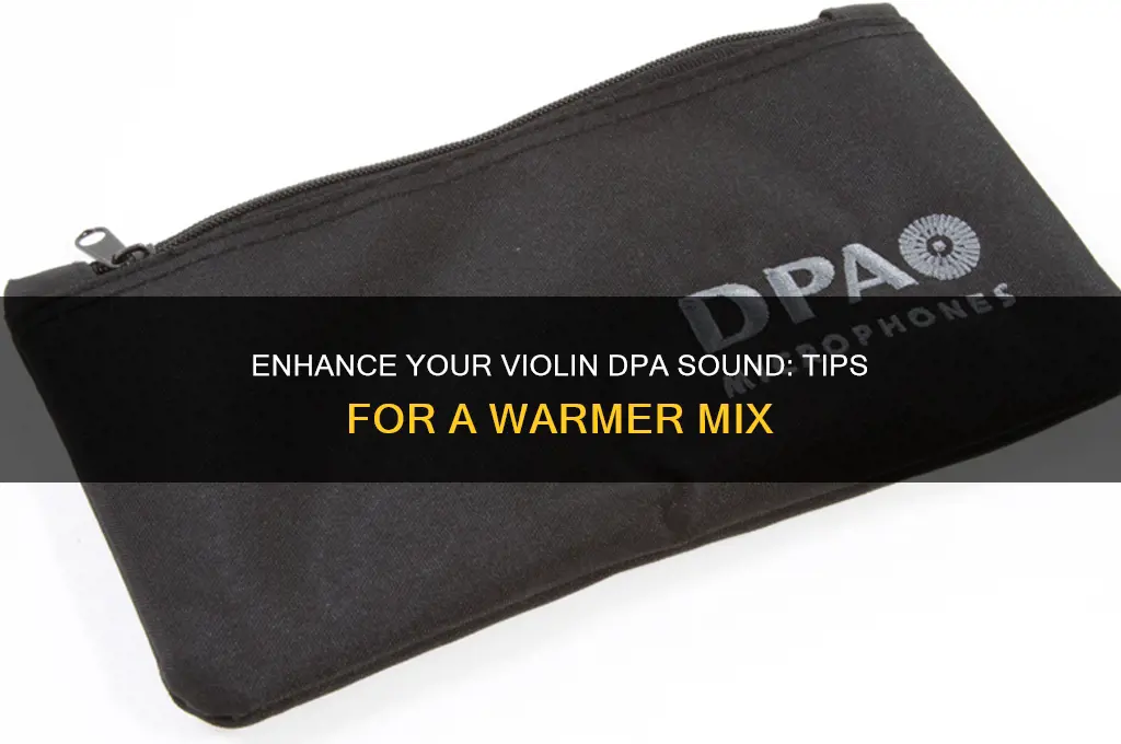 how to make violin dpa sound warmer in mix