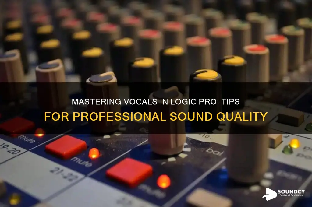 how to make vocals on logic pro sound great