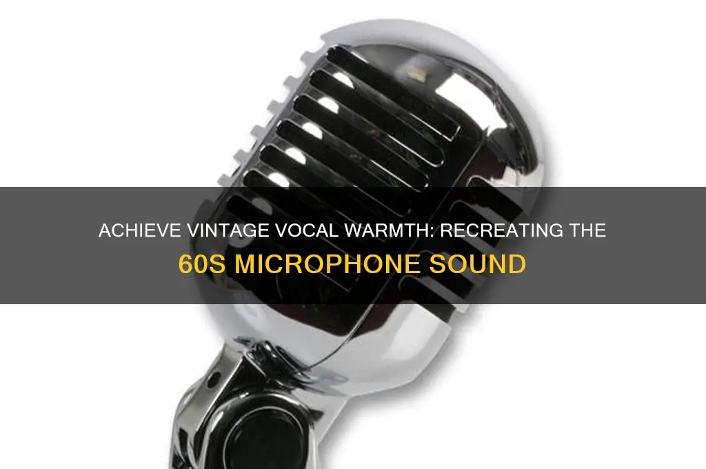how to make vocals sound like a 60s microphone