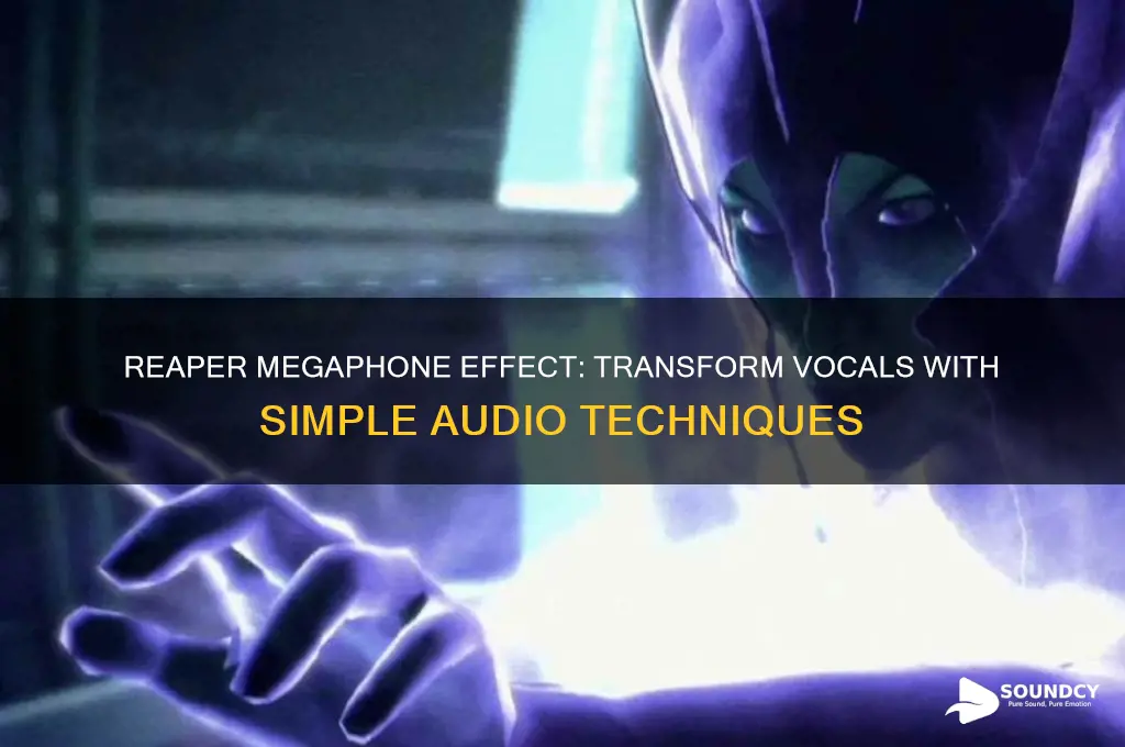 how to make vocals sound like a megaphone reaper