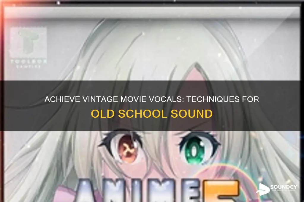 how to make vocals sound like old school movies