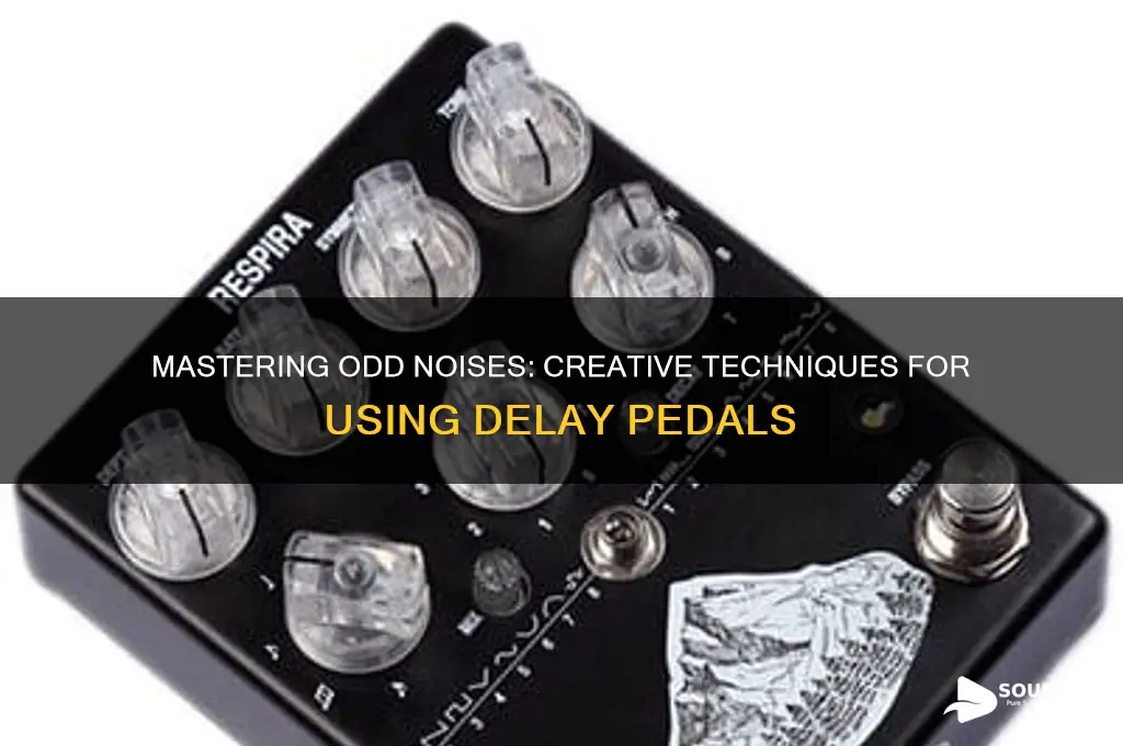 how to make weird sounds with a delay pedal