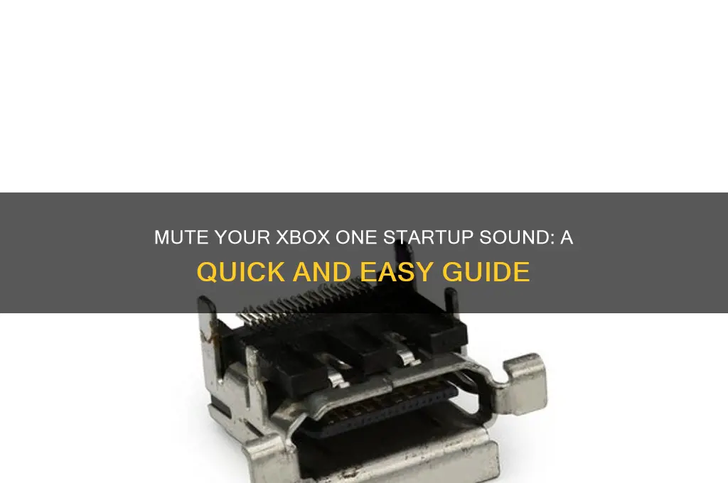 how to make xbox one boot up sound silent
