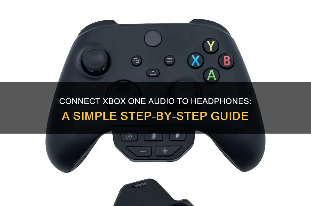 how to make xbox one sound come through headphones
