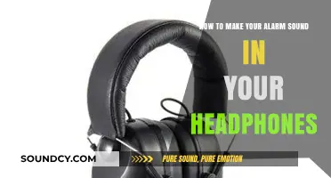 Wake Up in Style: Alarm Sounds Directly in Your Headphones!