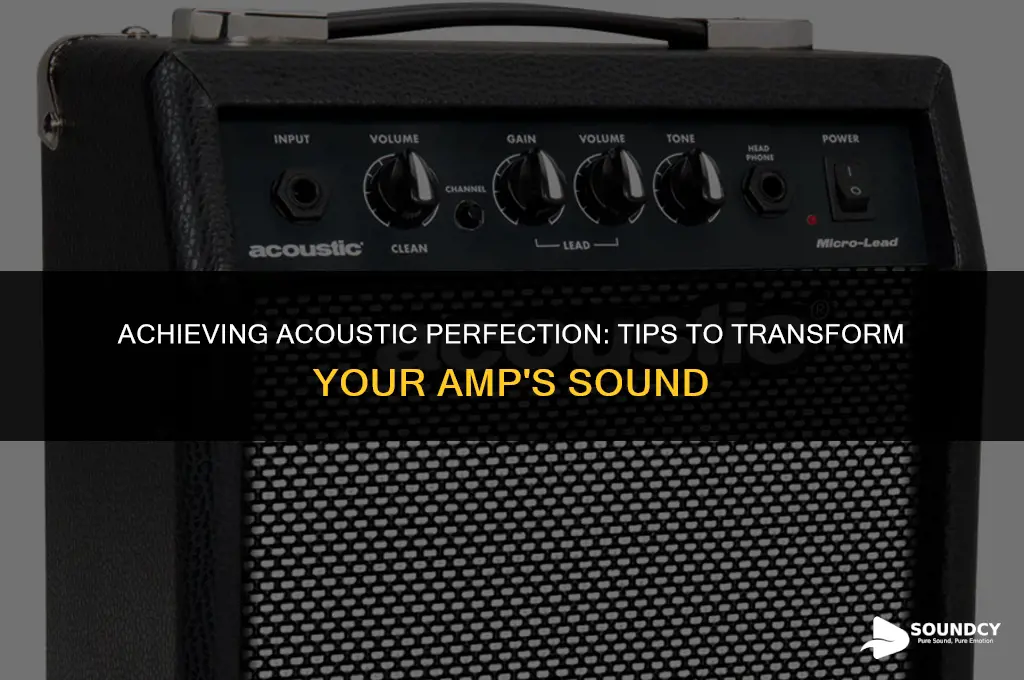 how to make your amp sound like an acoustic