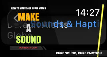 Customizing Your Apple Watch: Making It Make a Sound