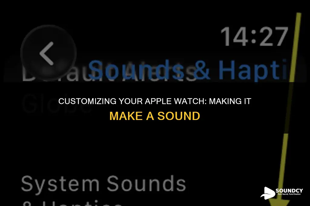 how to make your apple watch make a sound