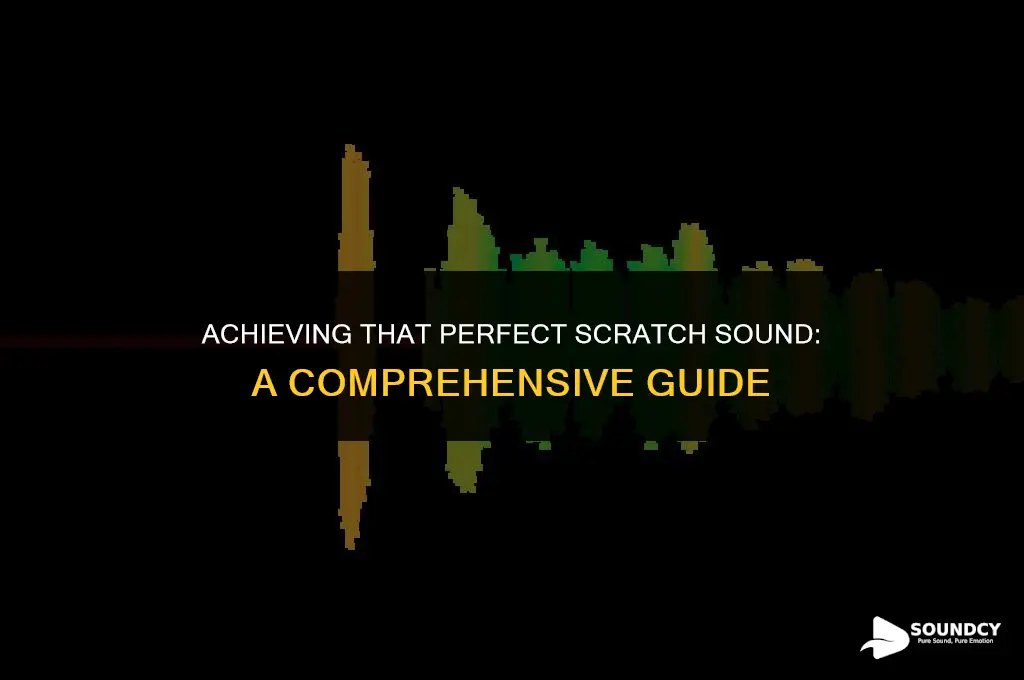 how to make your audio sound like a scratch