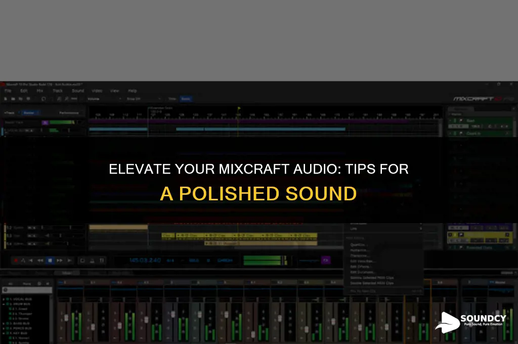 how to make your audio sound nice in mixcraft