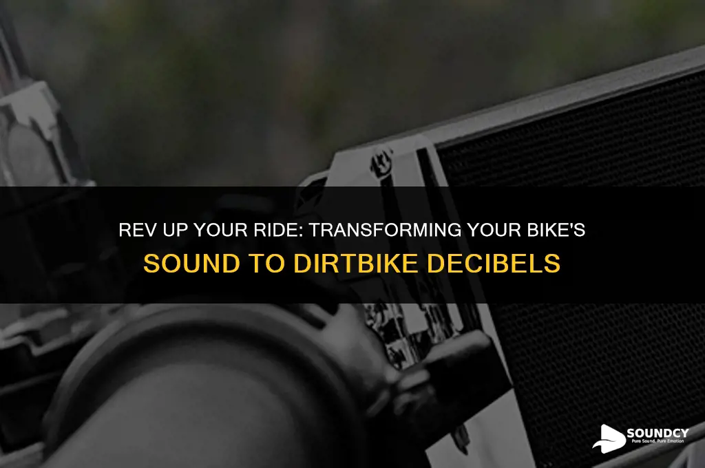 how to make your bike sound like a dirtbike