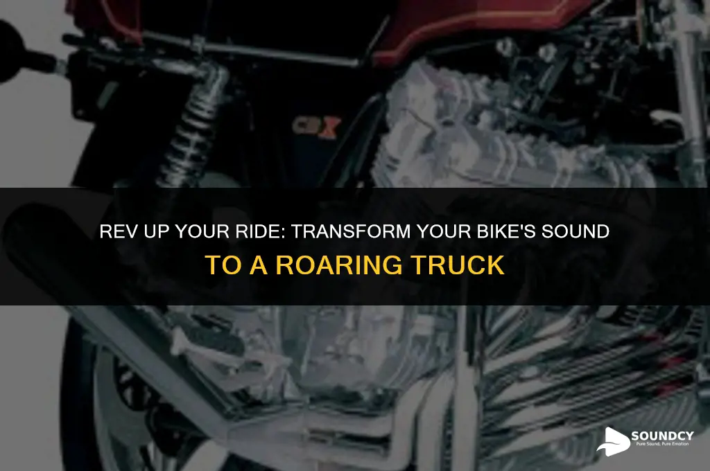 how to make your bike sound like a truck