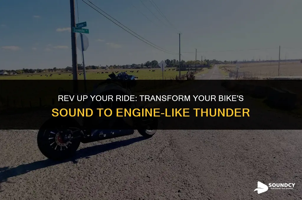 how to make your bike sound like an engine