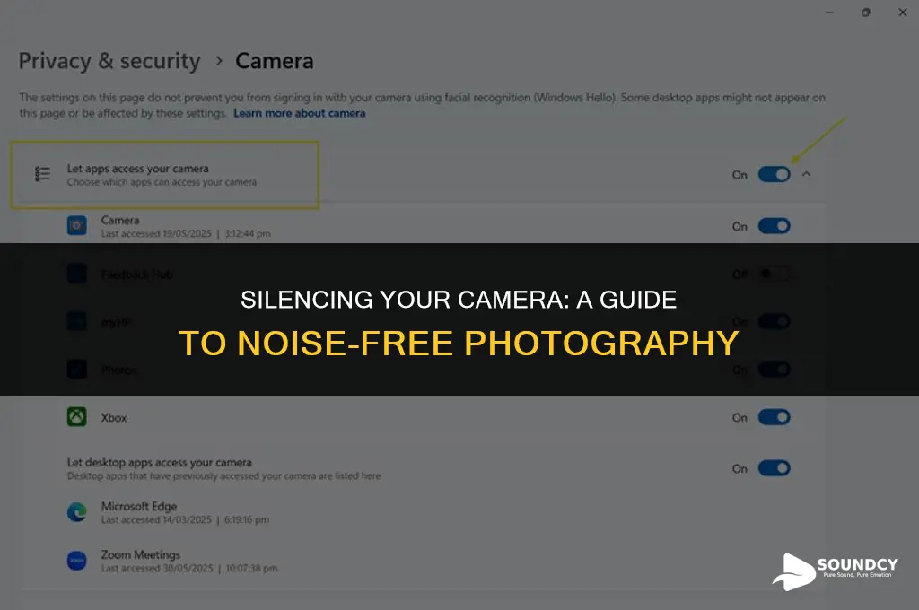 how to make your camera not make a sound