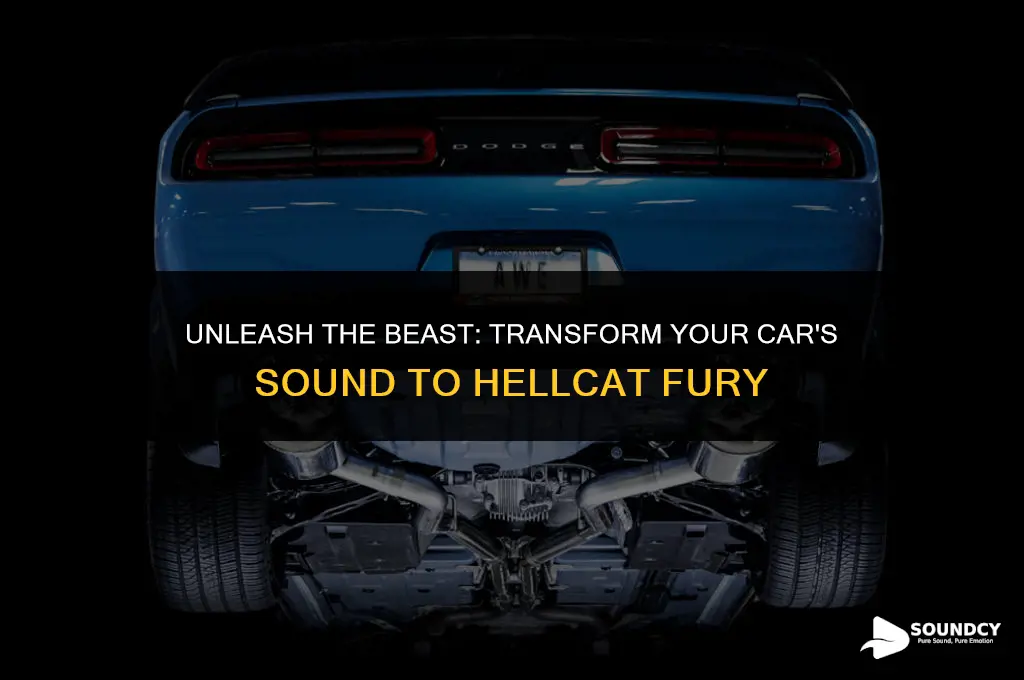 how to make your car sound like a hellcat