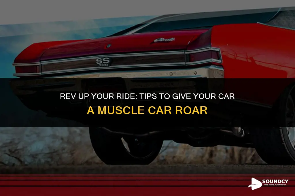 how to make your car sound like muscle car