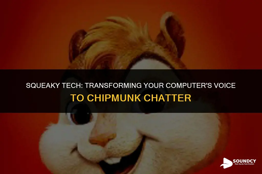 how to make your computer sound like a chipmunk
