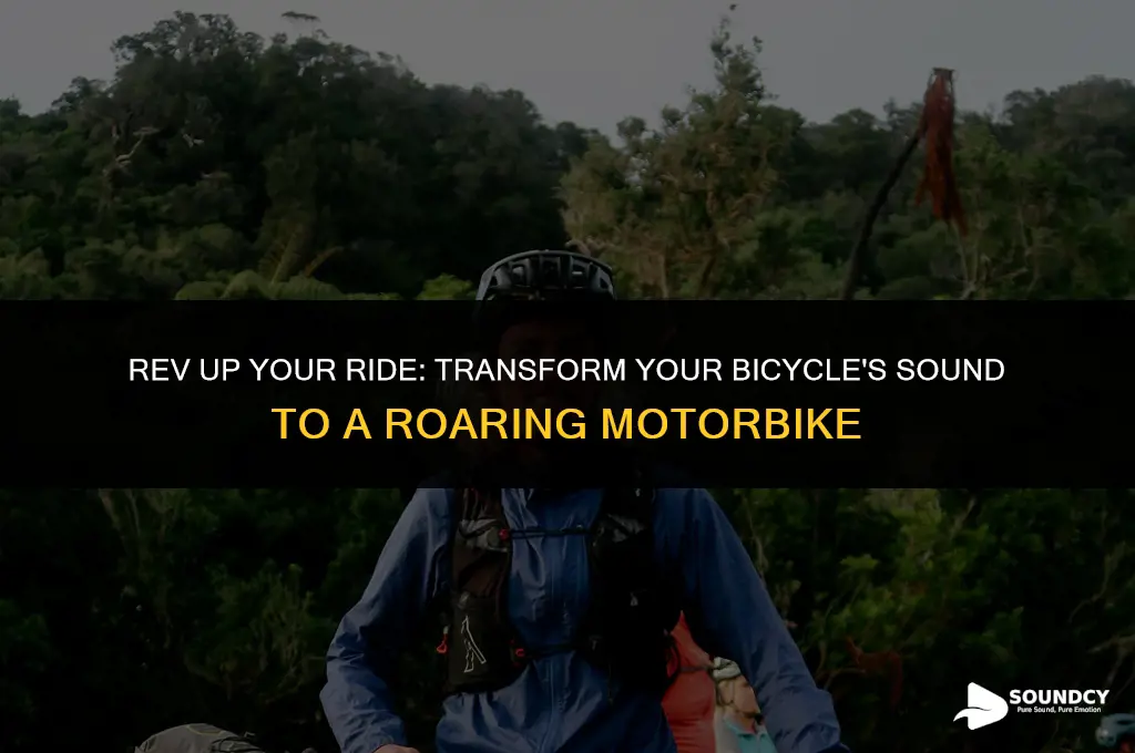how to make your cycle sound like a motorbike