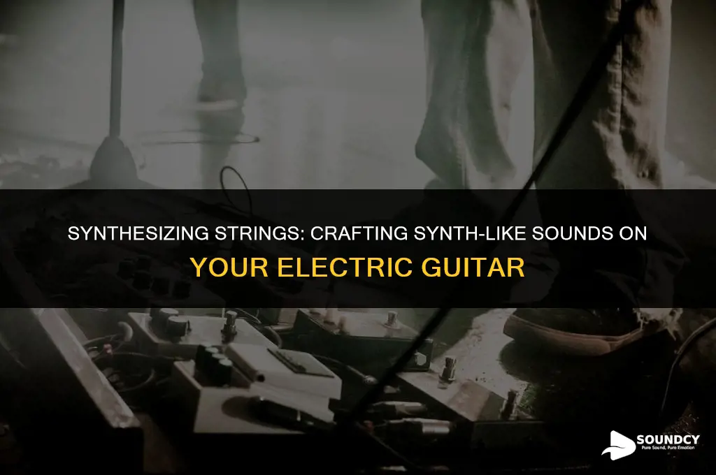 how to make your electric guitar sound like synths