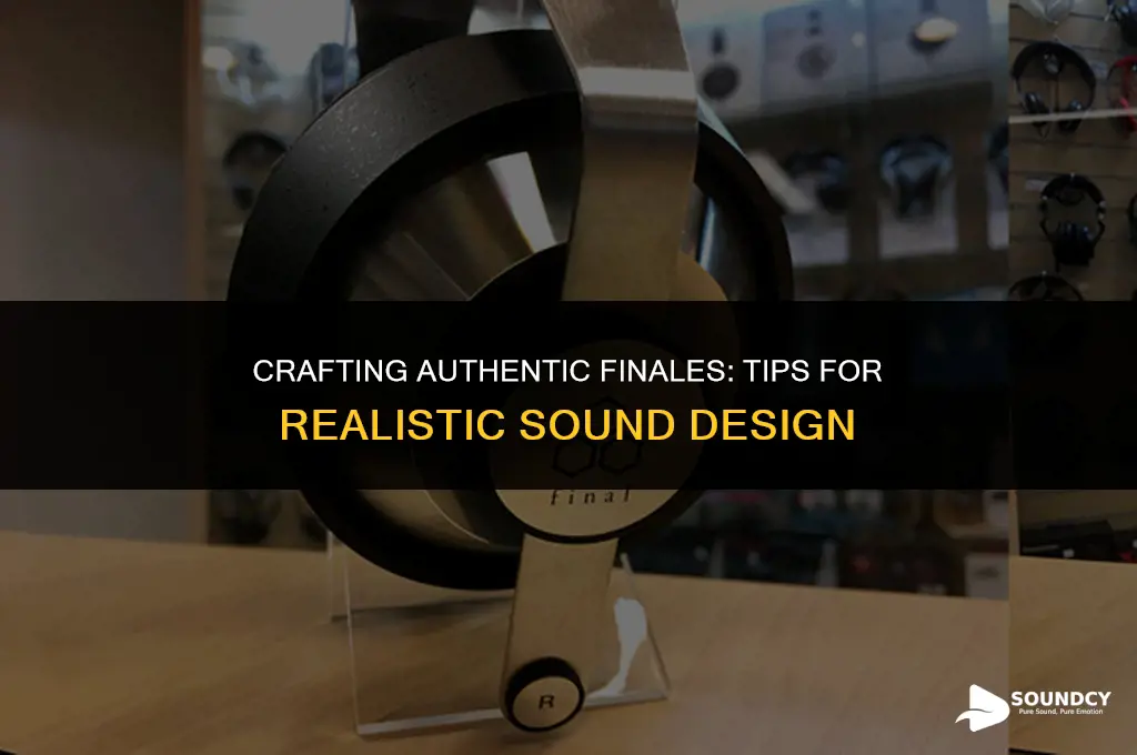 how to make your finale sounds sound more realistic
