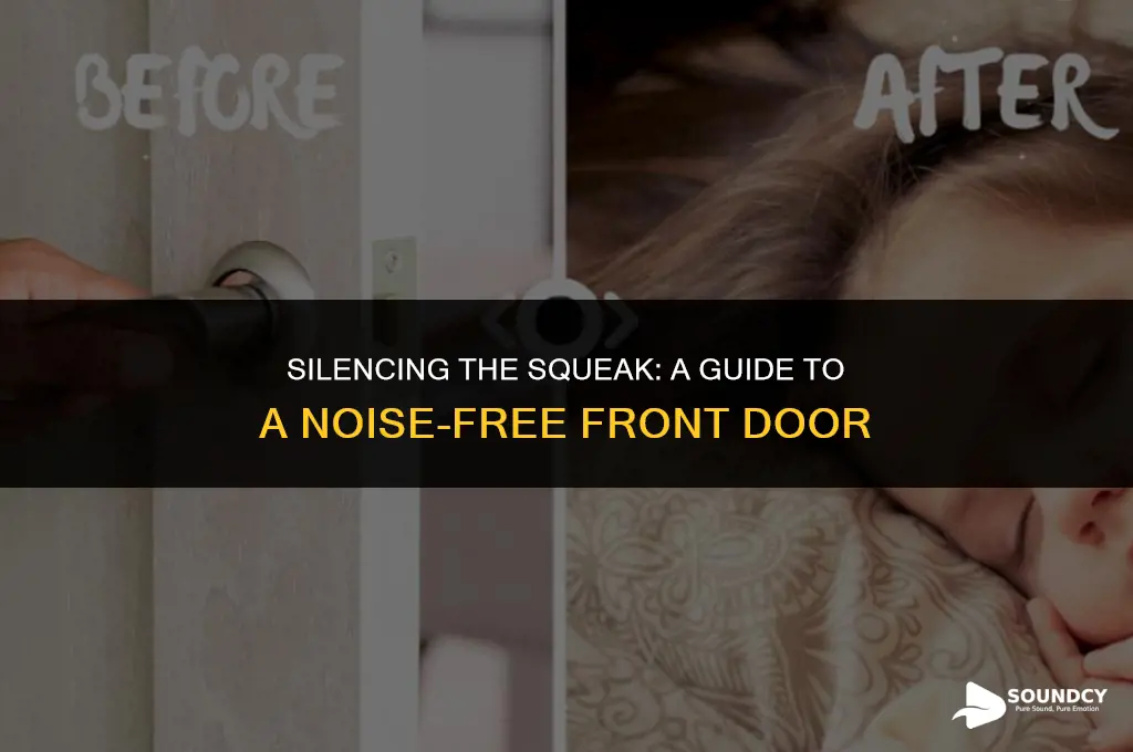 how to make your front door open sound free