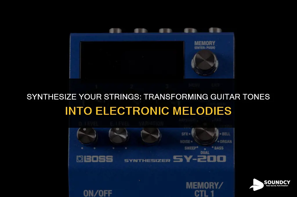 how to make your guitar sound like a synthesizer