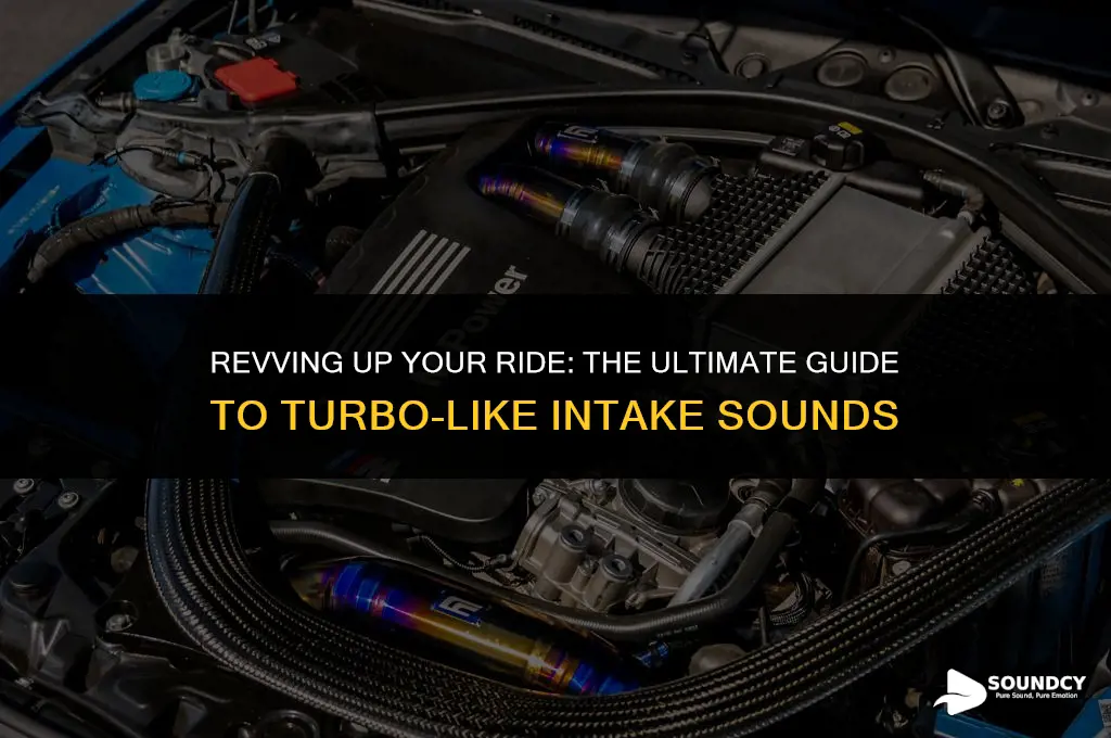how to make your intake sound like a turbo