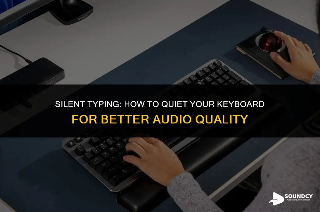 how to make your keyboard sound quiter wiht mic