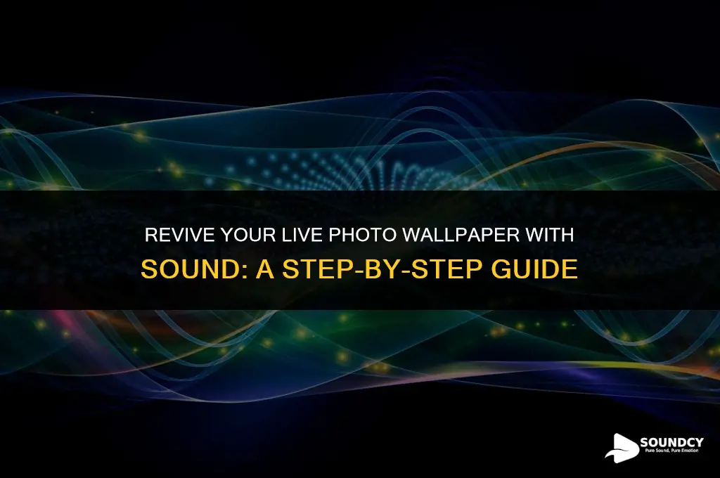 how to make your live photo wallpaper have sound