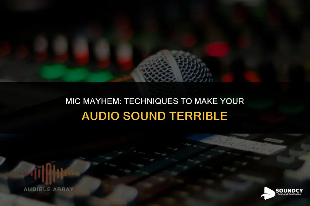 how to make your mic peak and sound bad