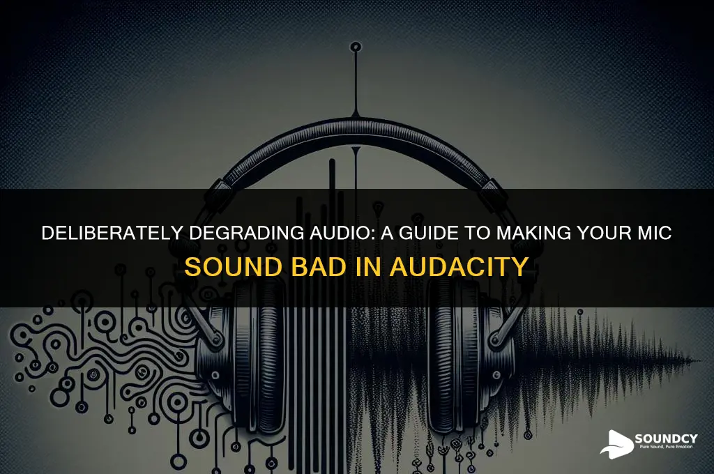 how to make your mic sound bad in audacity