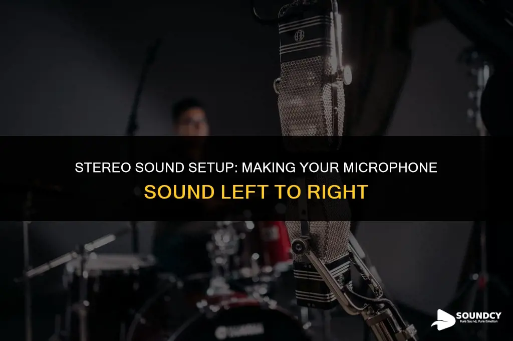 how to make your microphone sound left to right