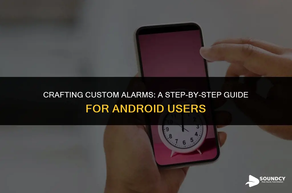 how to make your own alarm sound on android