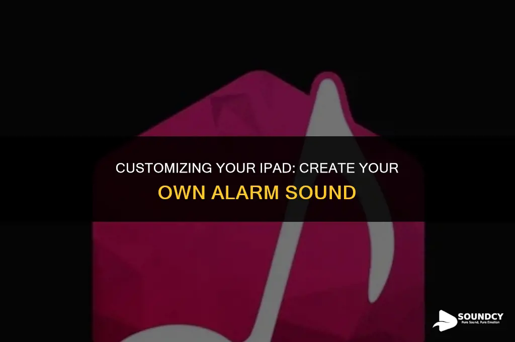 how to make your own alarm sound on ipad