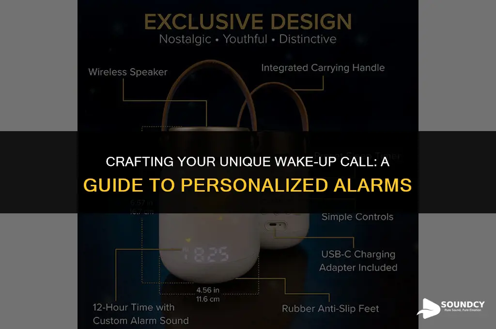 how to make your own sound as an alarm