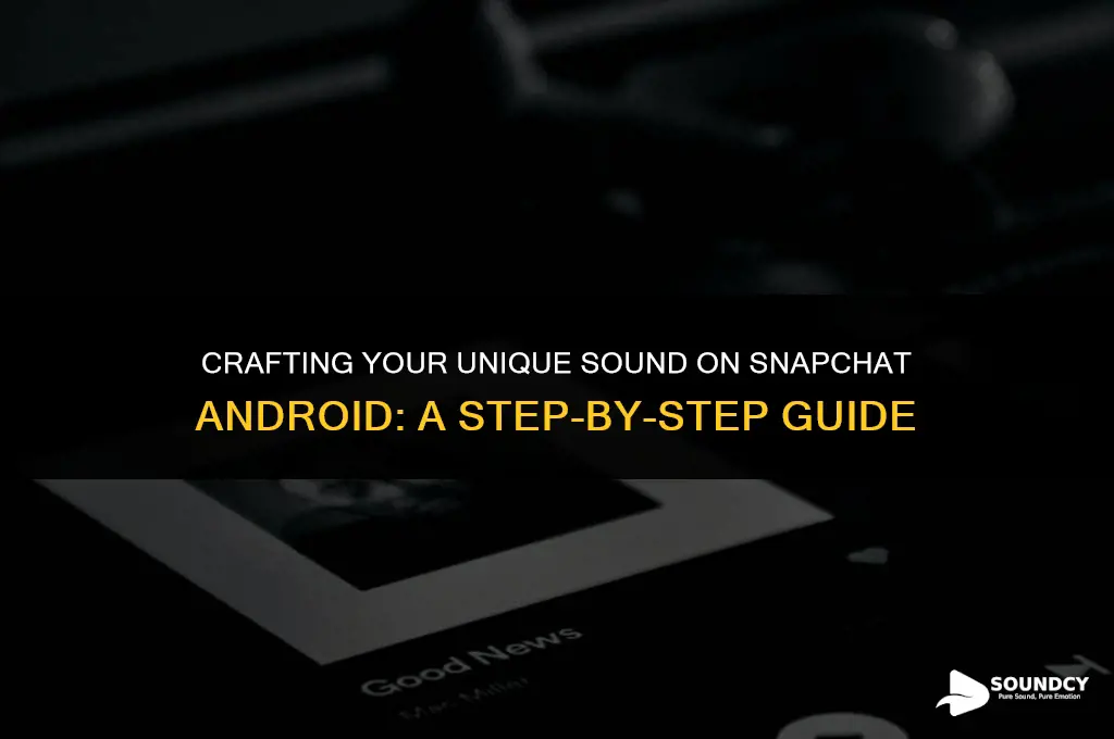 how to make your own sound on snapchat android