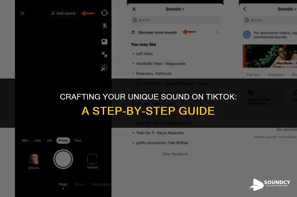 how to make your own sound on tik tom