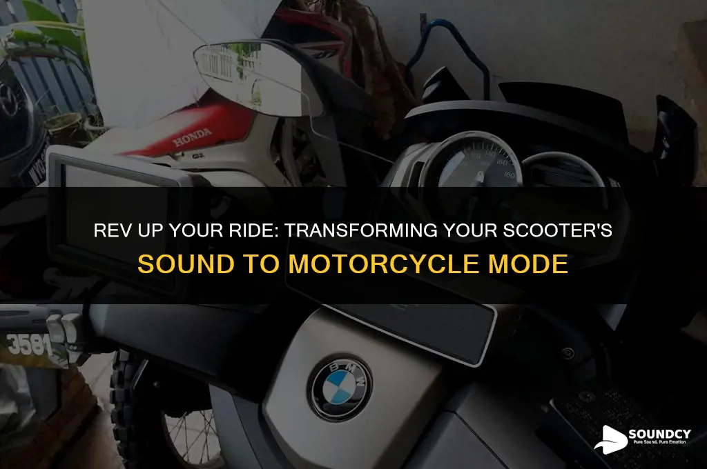 how to make your scooter sound like a motorcycle