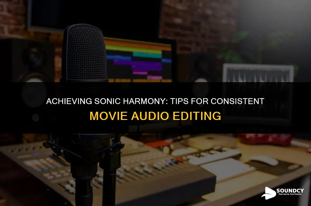how to make your sound consistent in movie editing