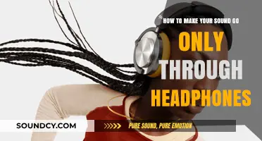 Achieving Audio Privacy: Routing Sound Exclusively to Headphones