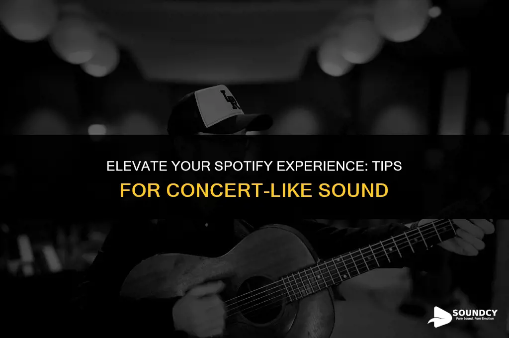how to make your spotify sound like a concert