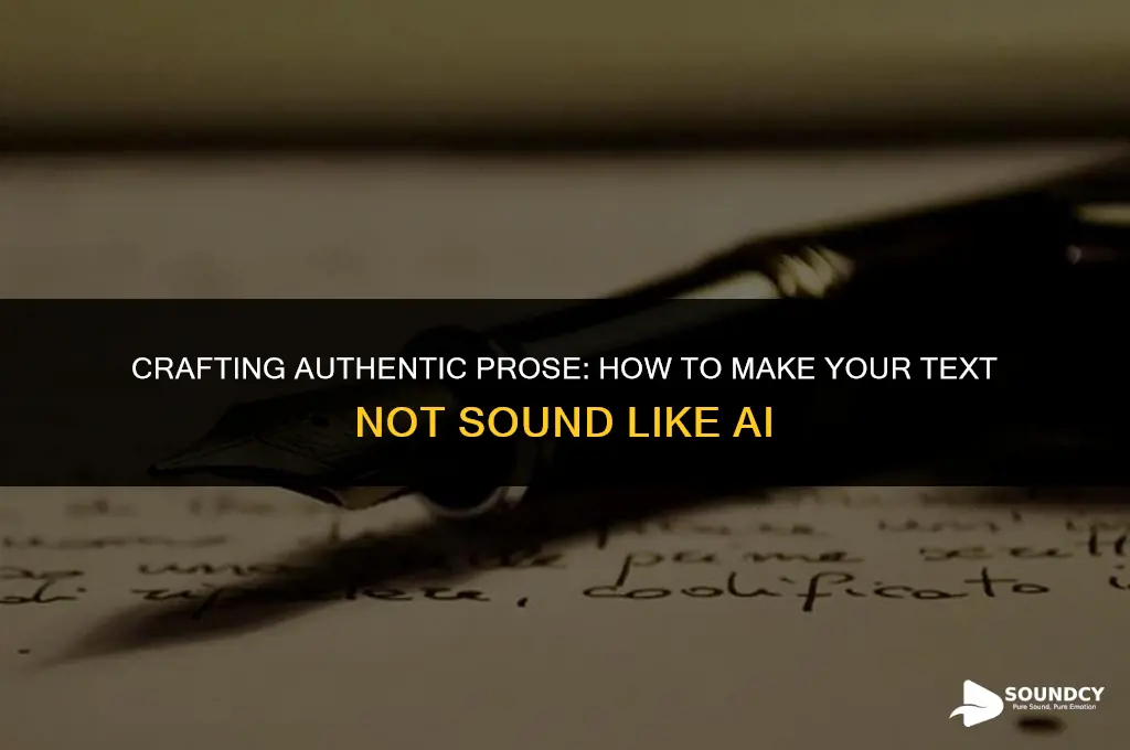 how to make your text not sound like ai